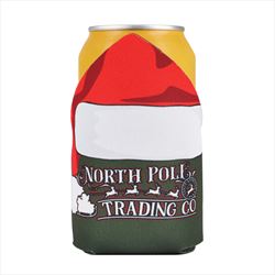 DC1000TR4CP-HOLS Santa Hat Can Cooler With Full Color Custom Imprint